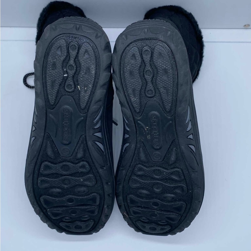 Skechers Reggae Fest-Moro Women's Black Quilted Lace-Up Ankle Boots 49583 Size 6 - Picture 7 of 8